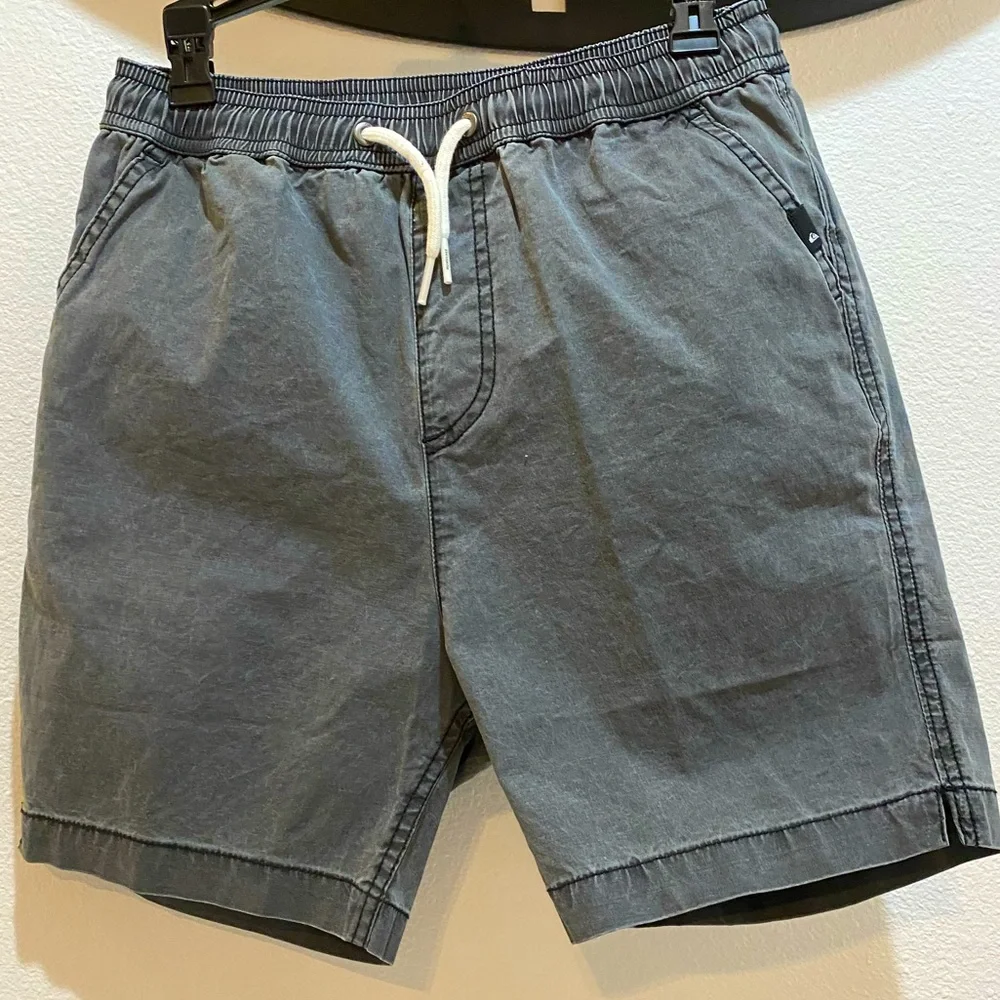 Quiksilver Boys Black Acid Wash Taxer Pull On Walk Shorts - Medium/12 - Picture 2 of 13